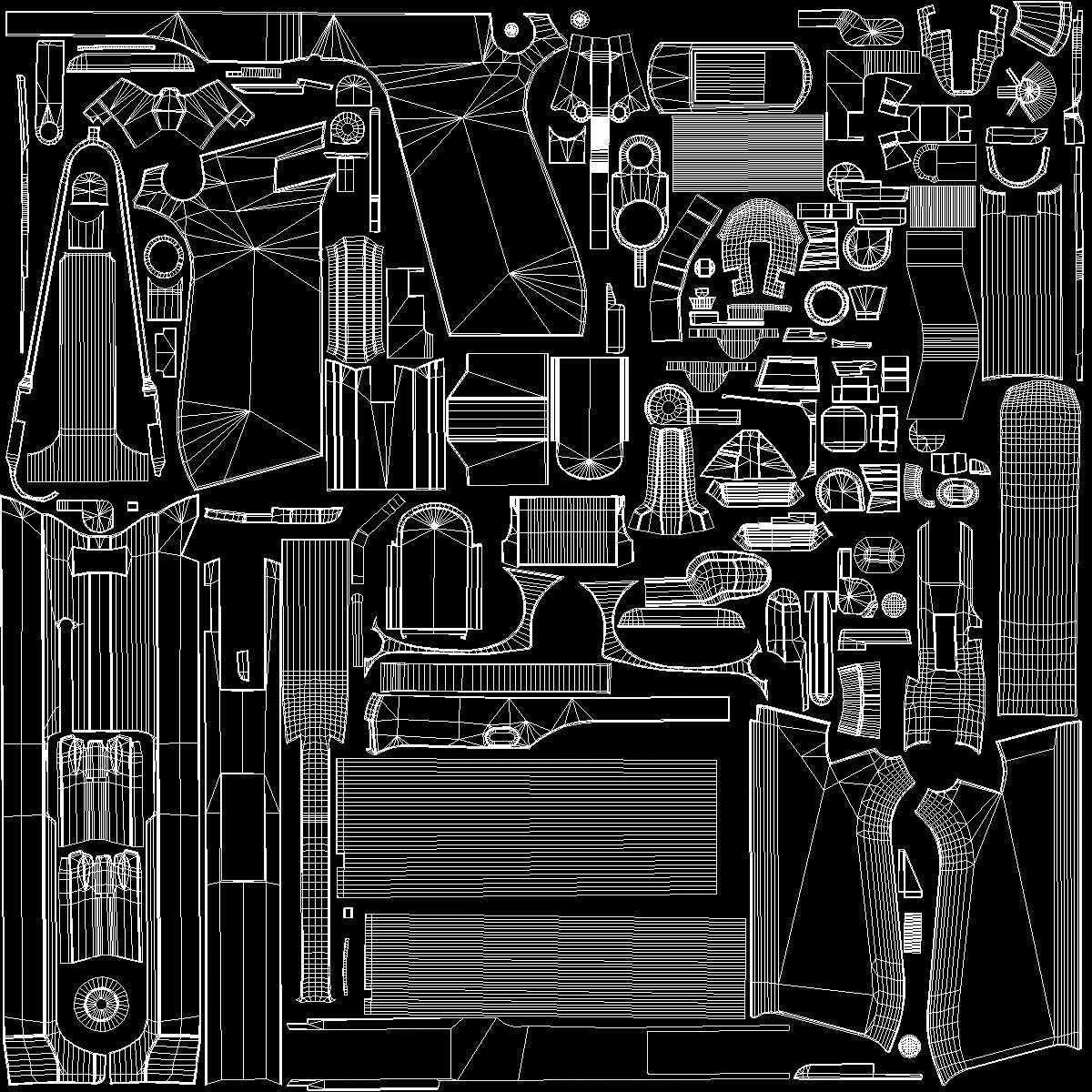 Pistol Taurus T92 in 3D model Low-poly 3D model_5