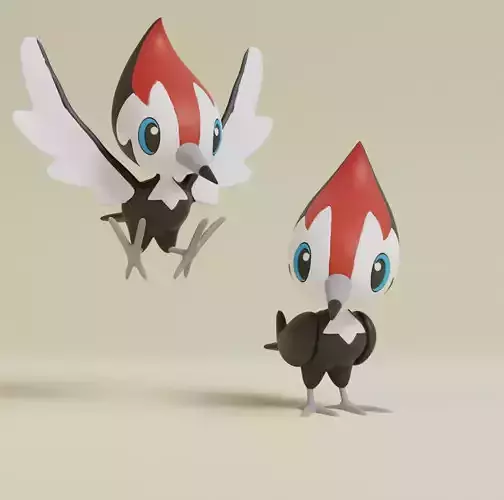 Pokemon - Pikipek  with 2 poses