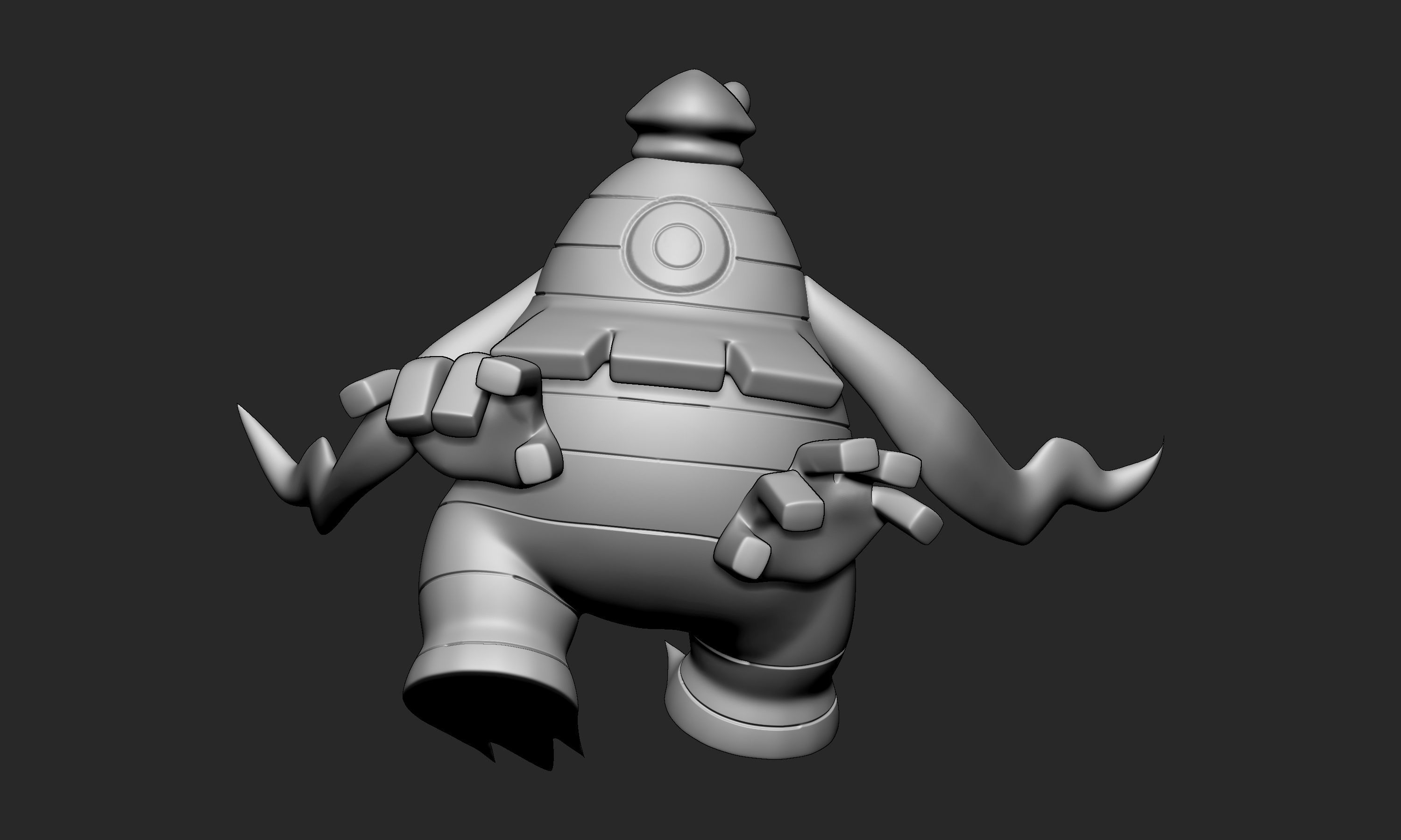 Pokemon - Dusclops with 2 poses 3D print model_7