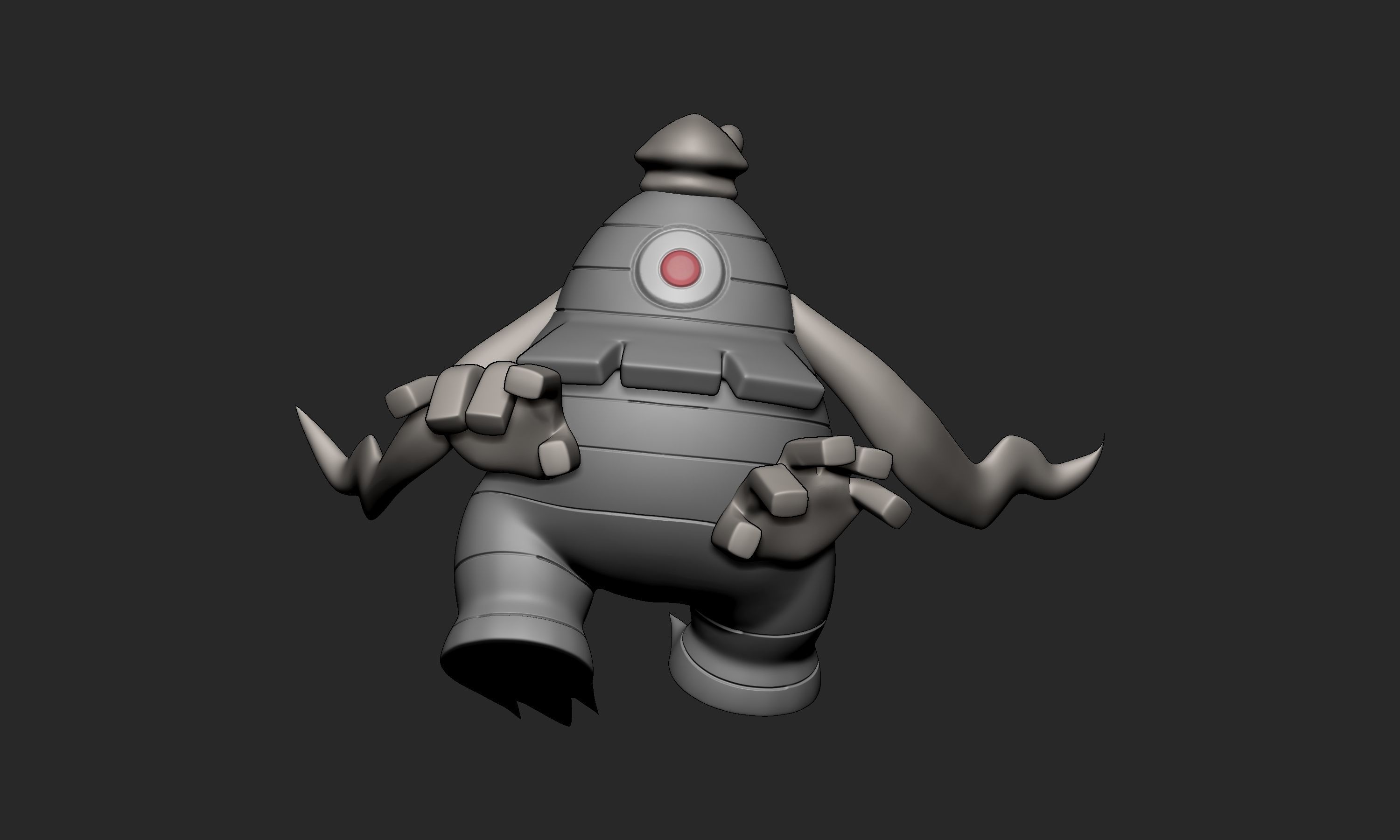 Pokemon - Dusclops with 2 poses 3D print model_5