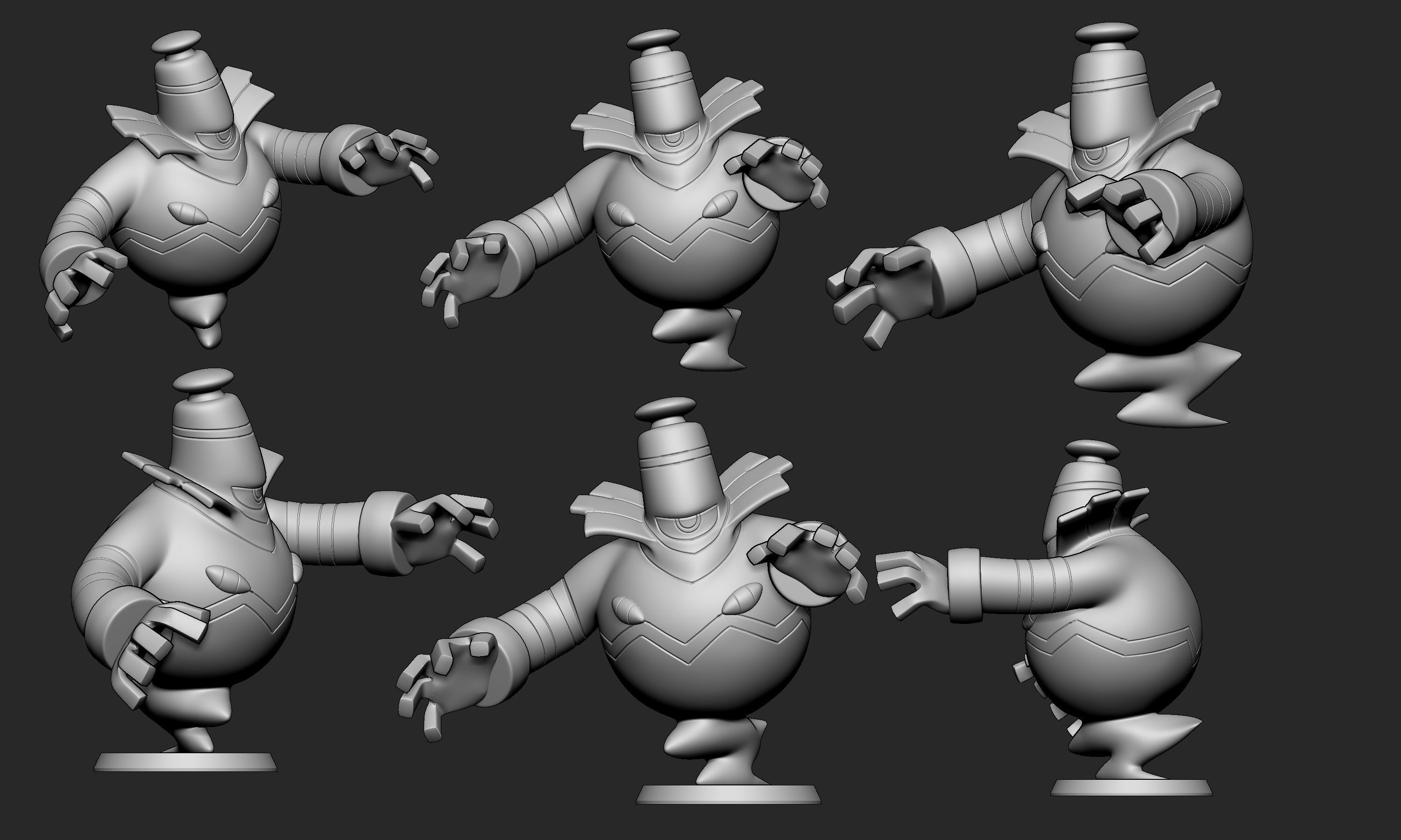 Pokemon - Dusknoir with 2 poses 3D print model_8