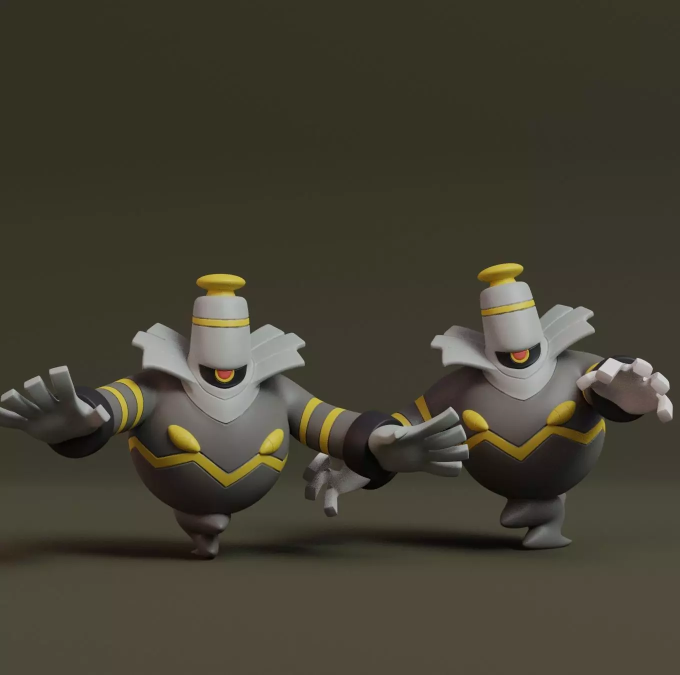 Pokemon - Dusknoir with 2 poses 3D print model_0