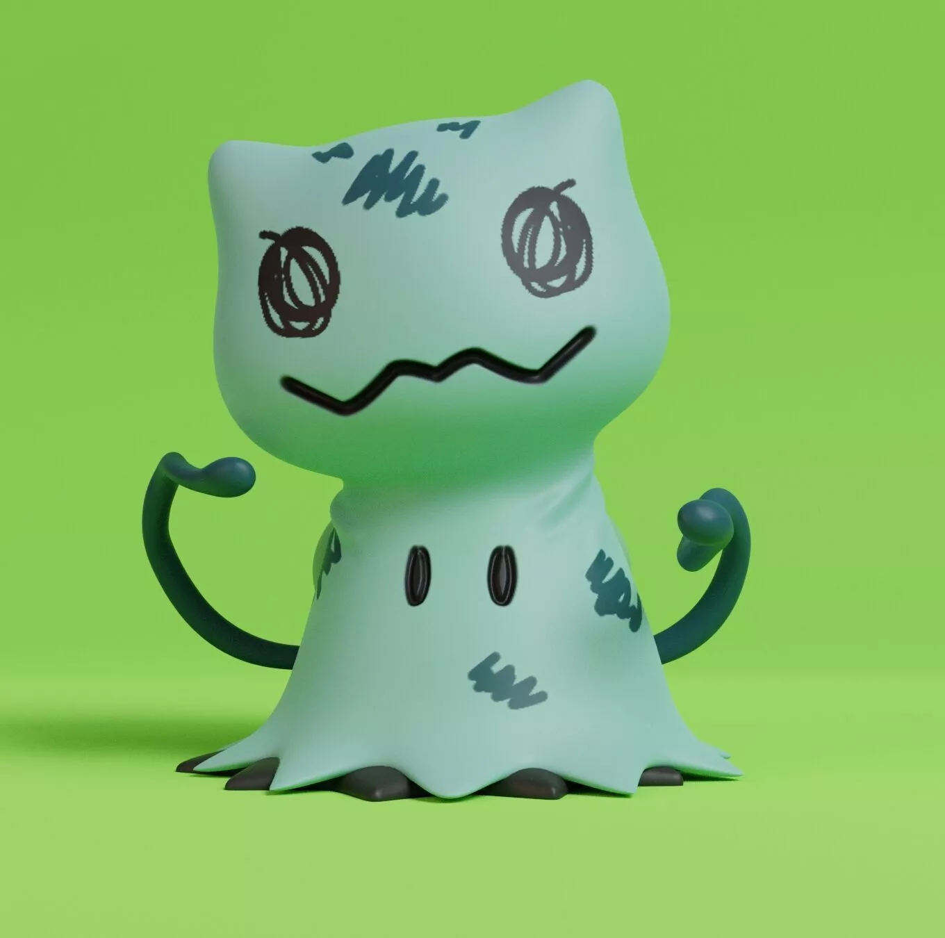 Pokemon - Mimikyu Bulbasaur Free 3D print model