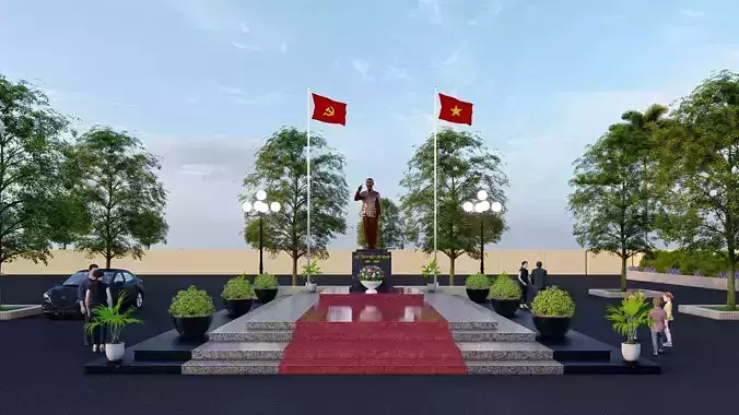 Tuong dai Chu tich Ho Chi Minh - Uncle Ho 3D model