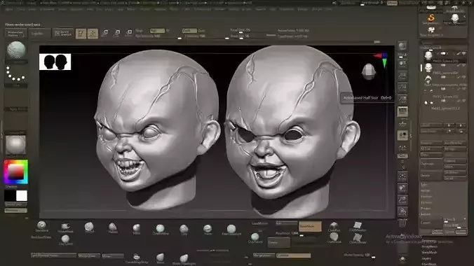 Chucky Head 3D print model