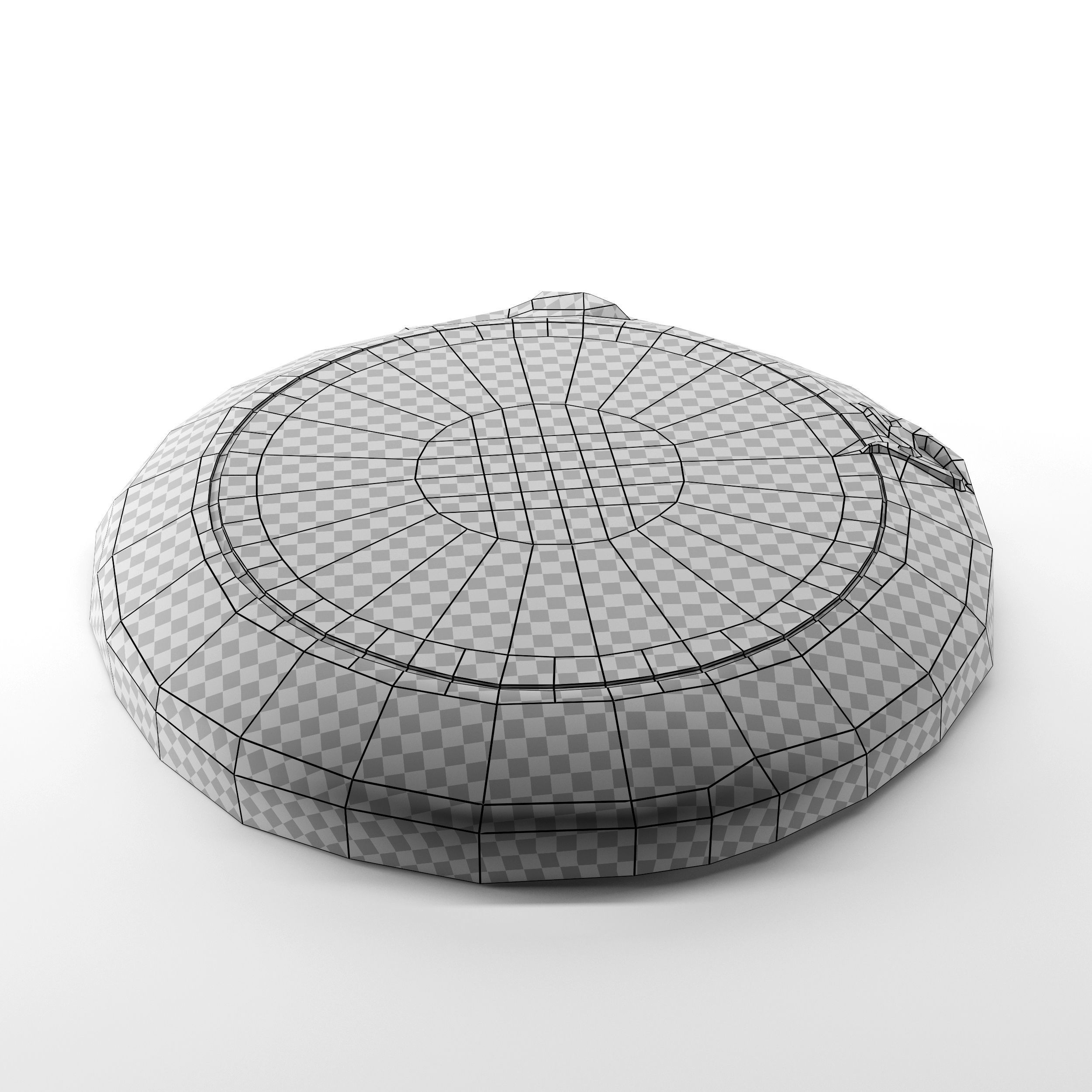 Hatch cover 1 Low-poly 3D model_8