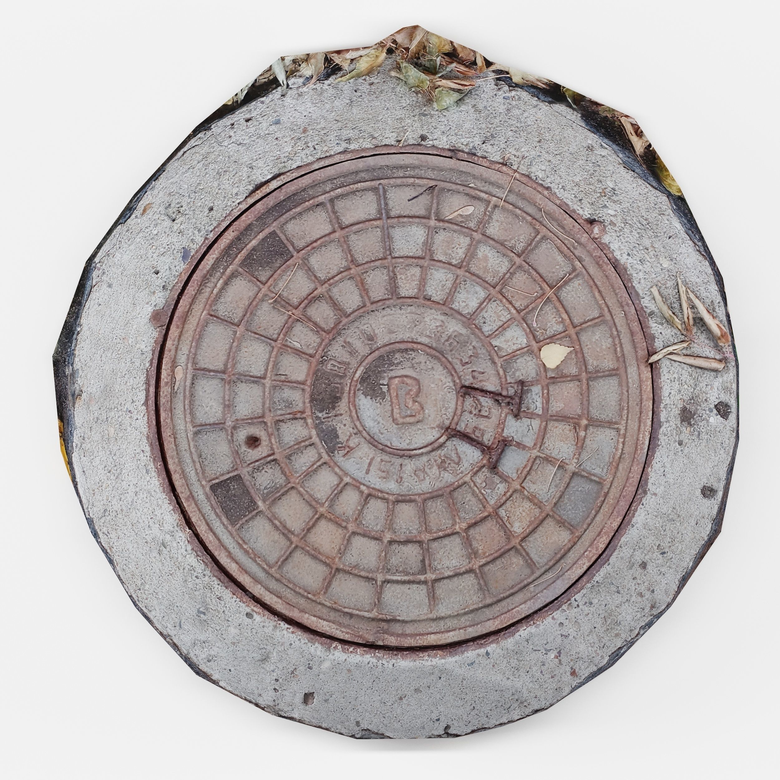 Hatch cover 1 Low-poly 3D model_10