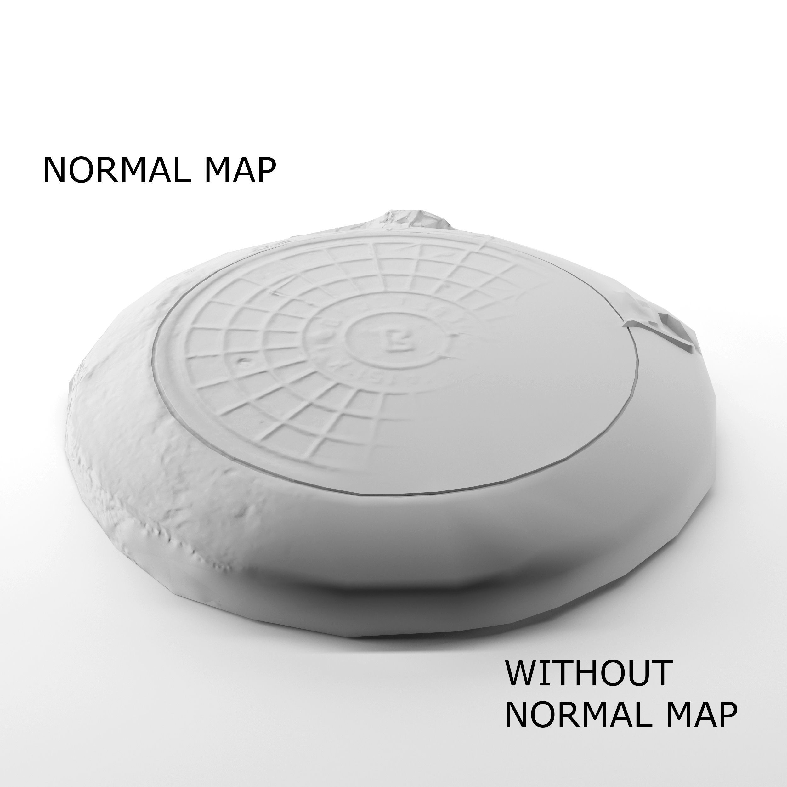 Hatch cover 1 Low-poly 3D model_5