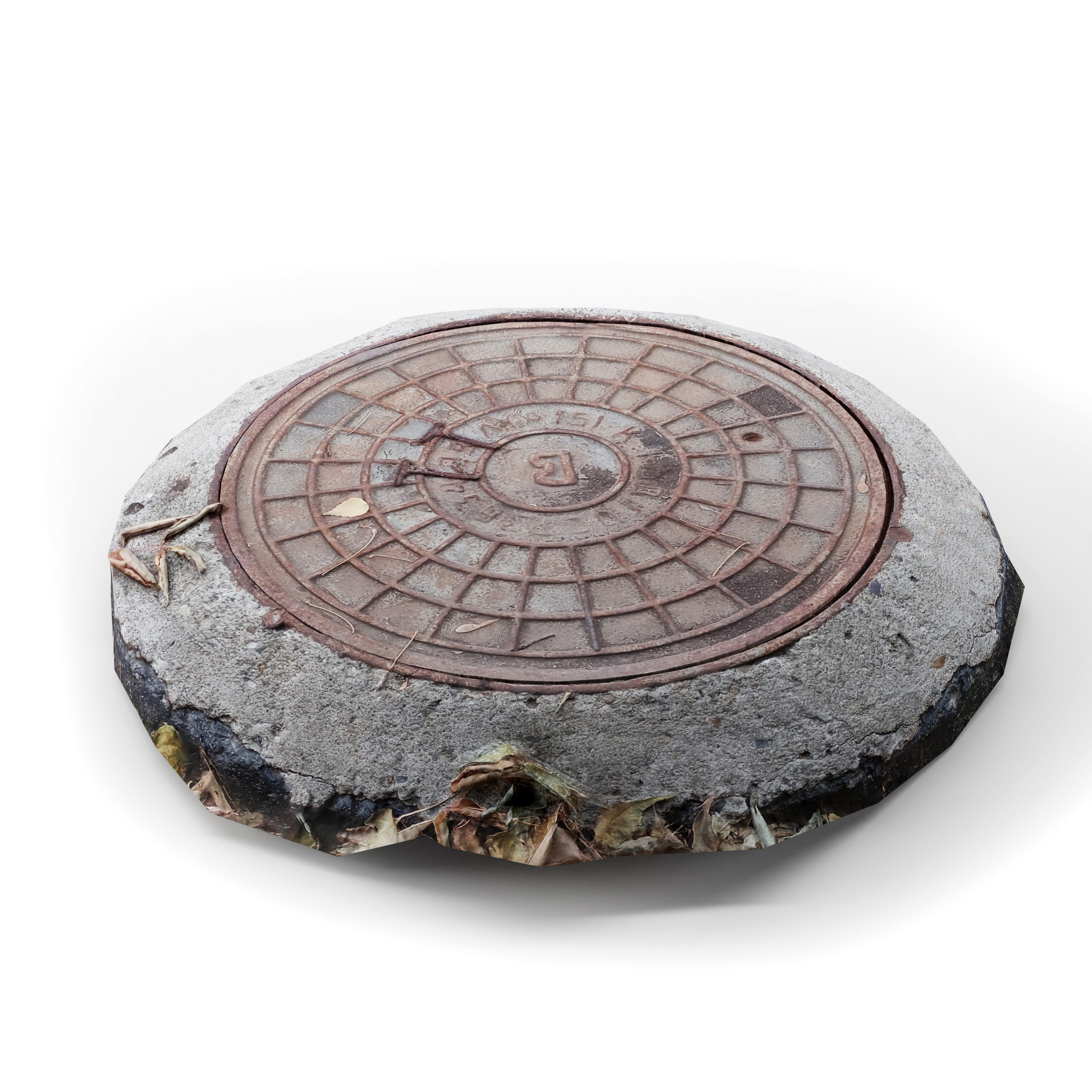Hatch cover 1 Low-poly 3D model_2