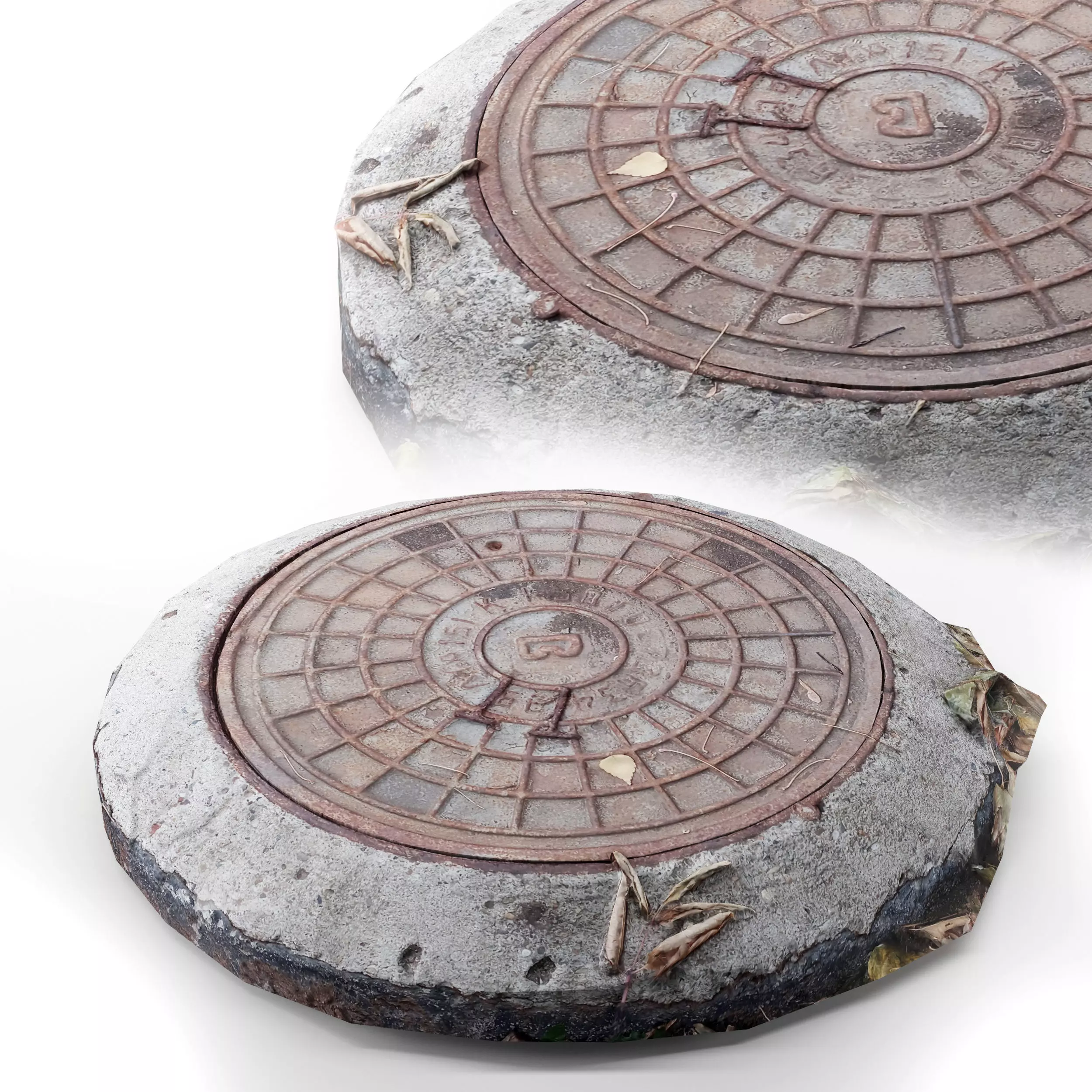 Hatch cover 1 Low-poly 3D model_0