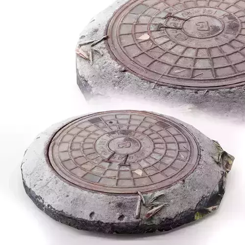 Hatch cover 1 Low-poly 3D model