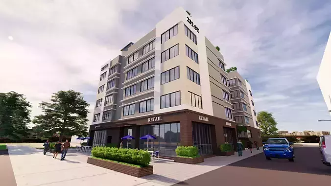 apartment 232 State Street 3D print model
