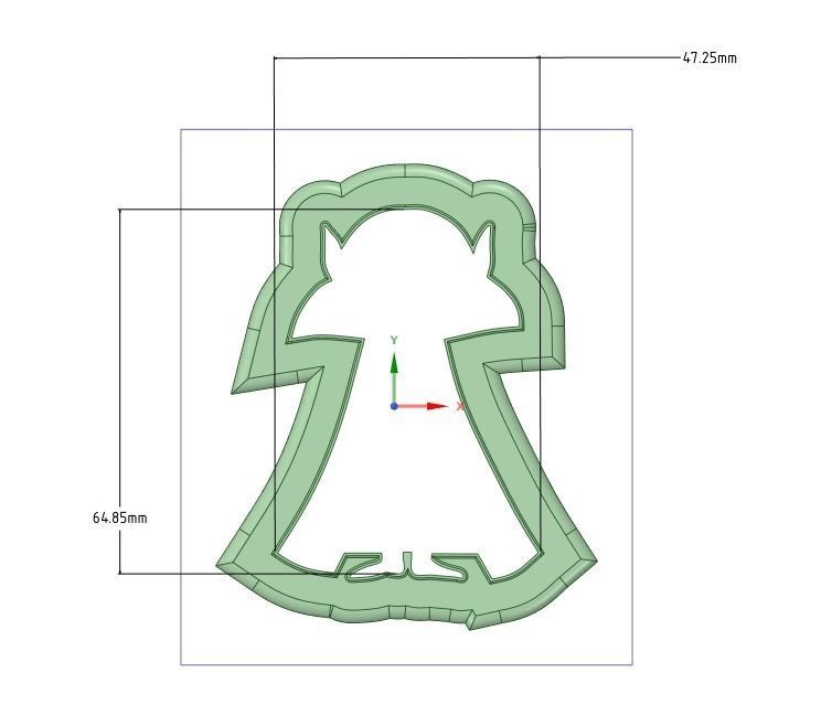 Halloween Dracula cookie cutter 3D print model_1