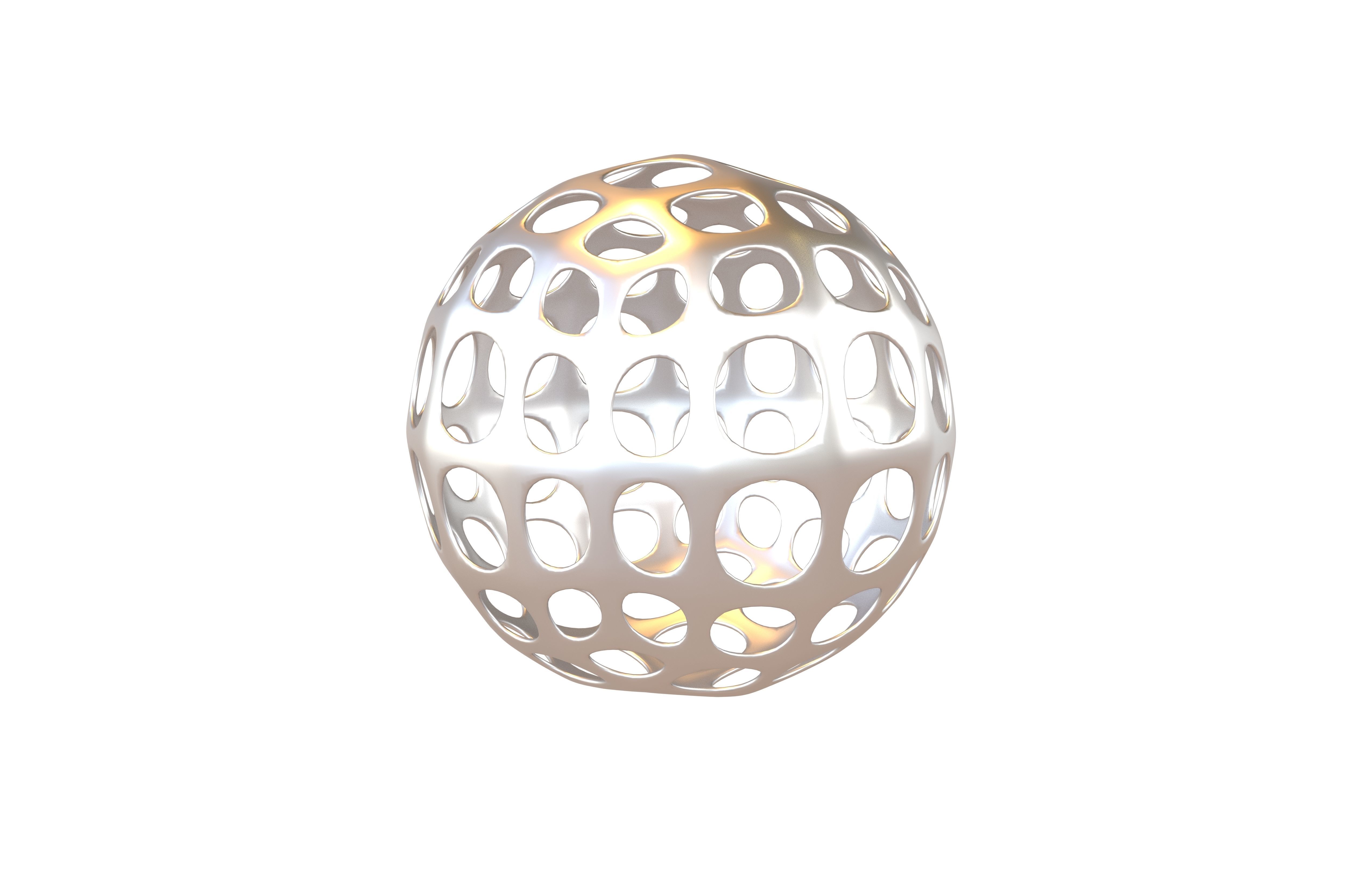 Abstract Sphere Ball v1 002 Low-poly 3D model_1