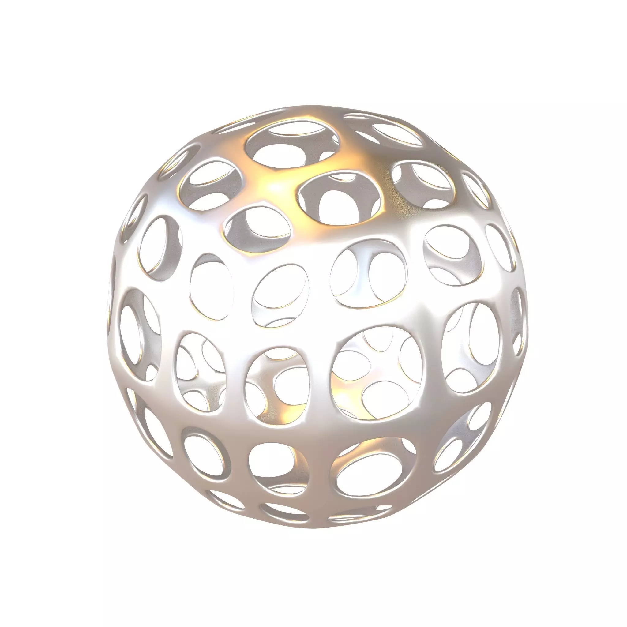 Abstract Sphere Ball v1 002 Low-poly 3D model_0