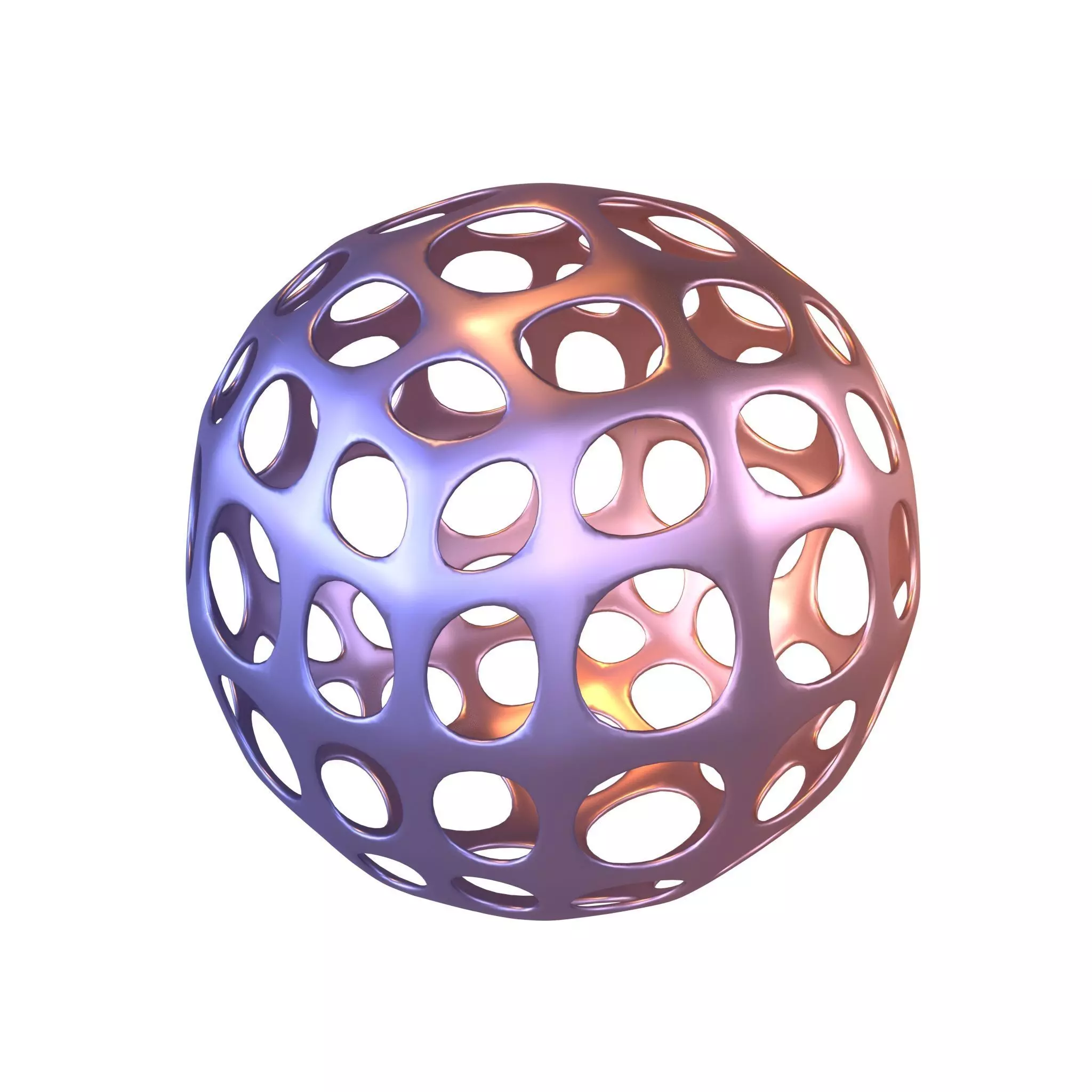 Abstract Sphere Ball v1 004 Low-poly 3D model_0