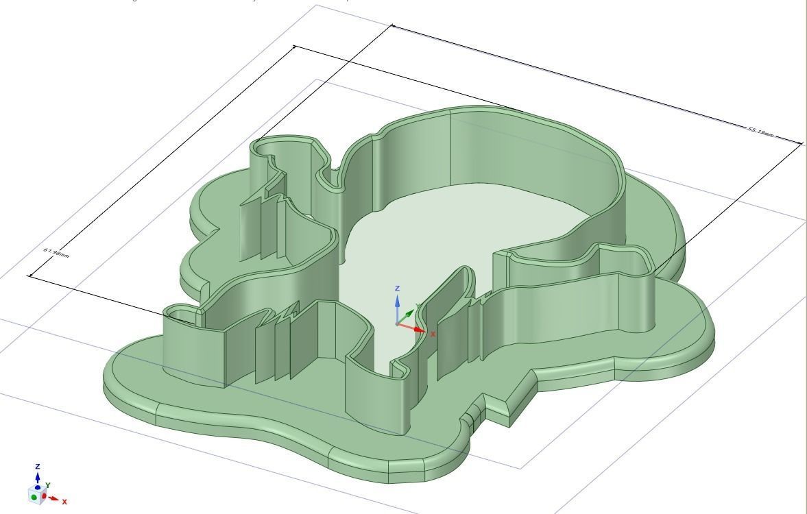 Halloween Mummy cookie cutter 3D print model_1
