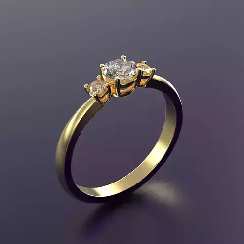 trilogy engagement ring 009