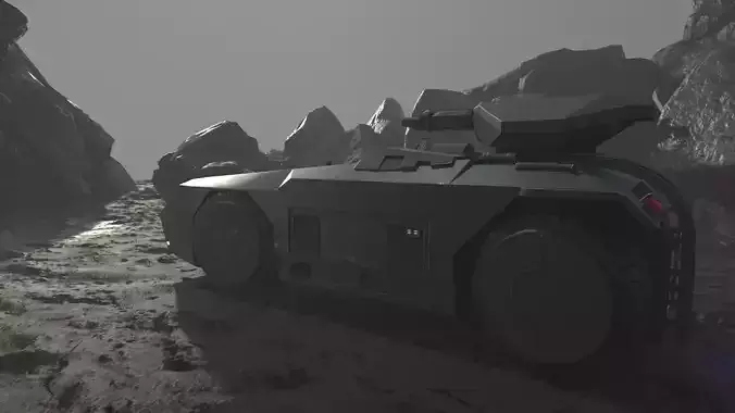 M577 APC Low-poly 3D model