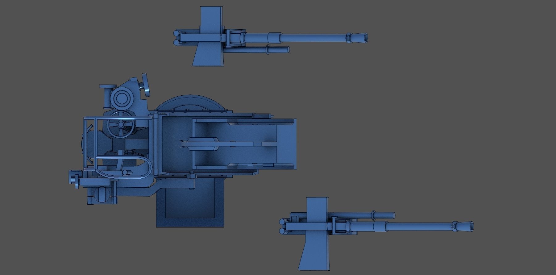 Breda 20-65 twin - Personal license - 1-200 and 1-350 scale 3D print model_9