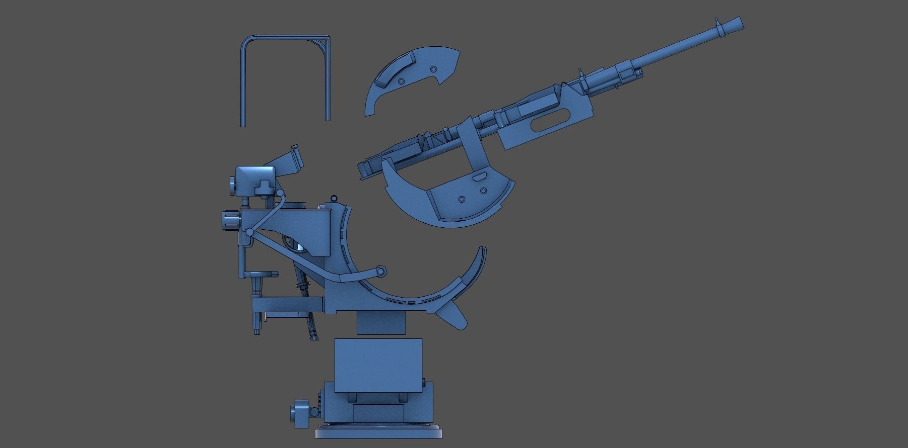 Breda 20-65 twin - Personal license - 1-200 and 1-350 scale 3D print model_8