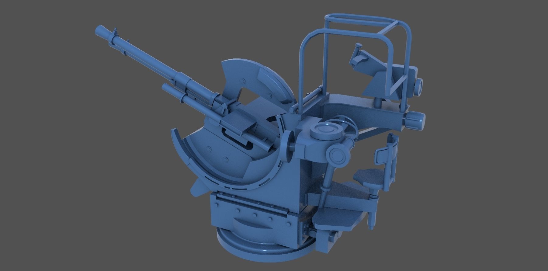 Breda 20-65 twin - Personal license - 1-200 and 1-350 scale 3D print model_2