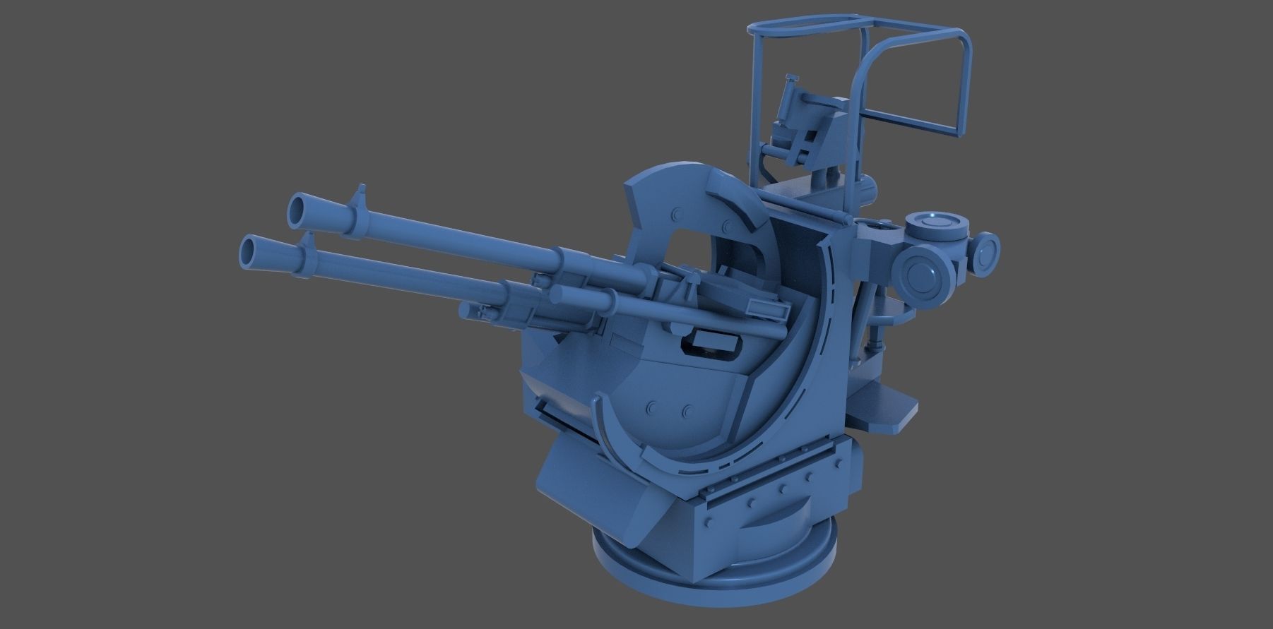 Breda 20-65 twin - Personal license - 1-200 and 1-350 scale 3D print model_3