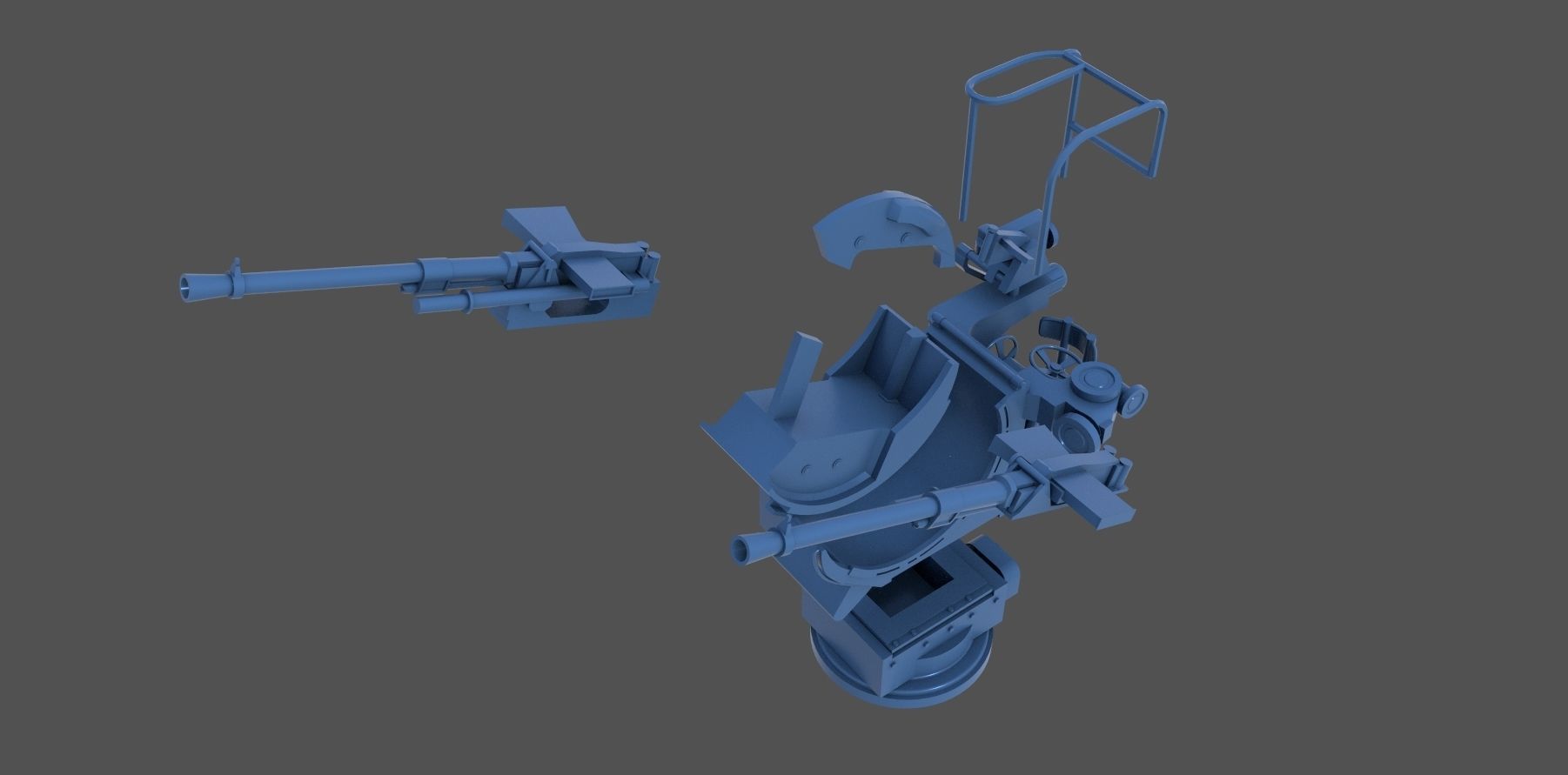 Breda 20-65 twin - Personal license - 1-200 and 1-350 scale 3D print model_7