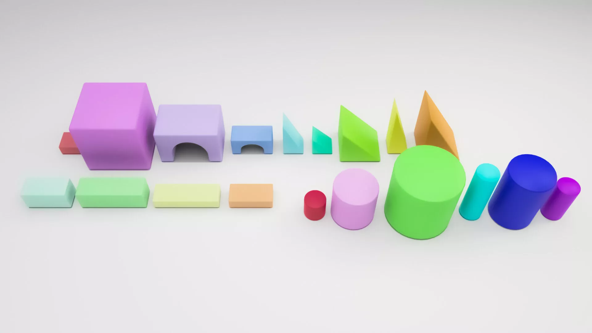 3D model Colorful wooden blocks for children VR / AR / low-poly | CGTrader
