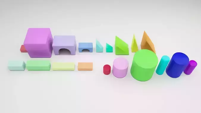 Colorful wooden blocks for children