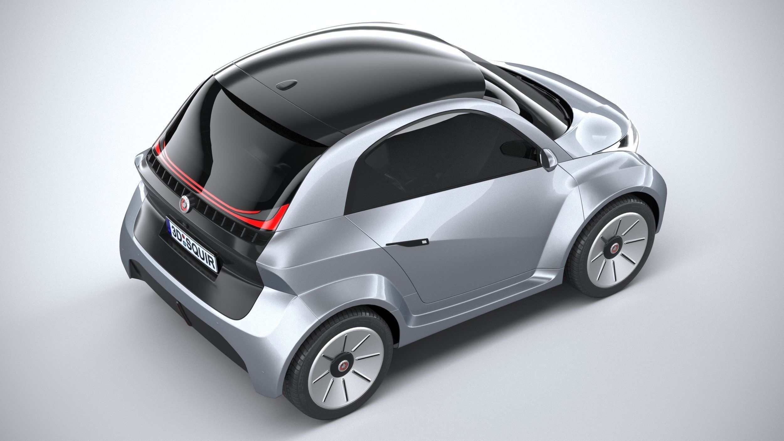 Generic City EV 2022 3D model_10