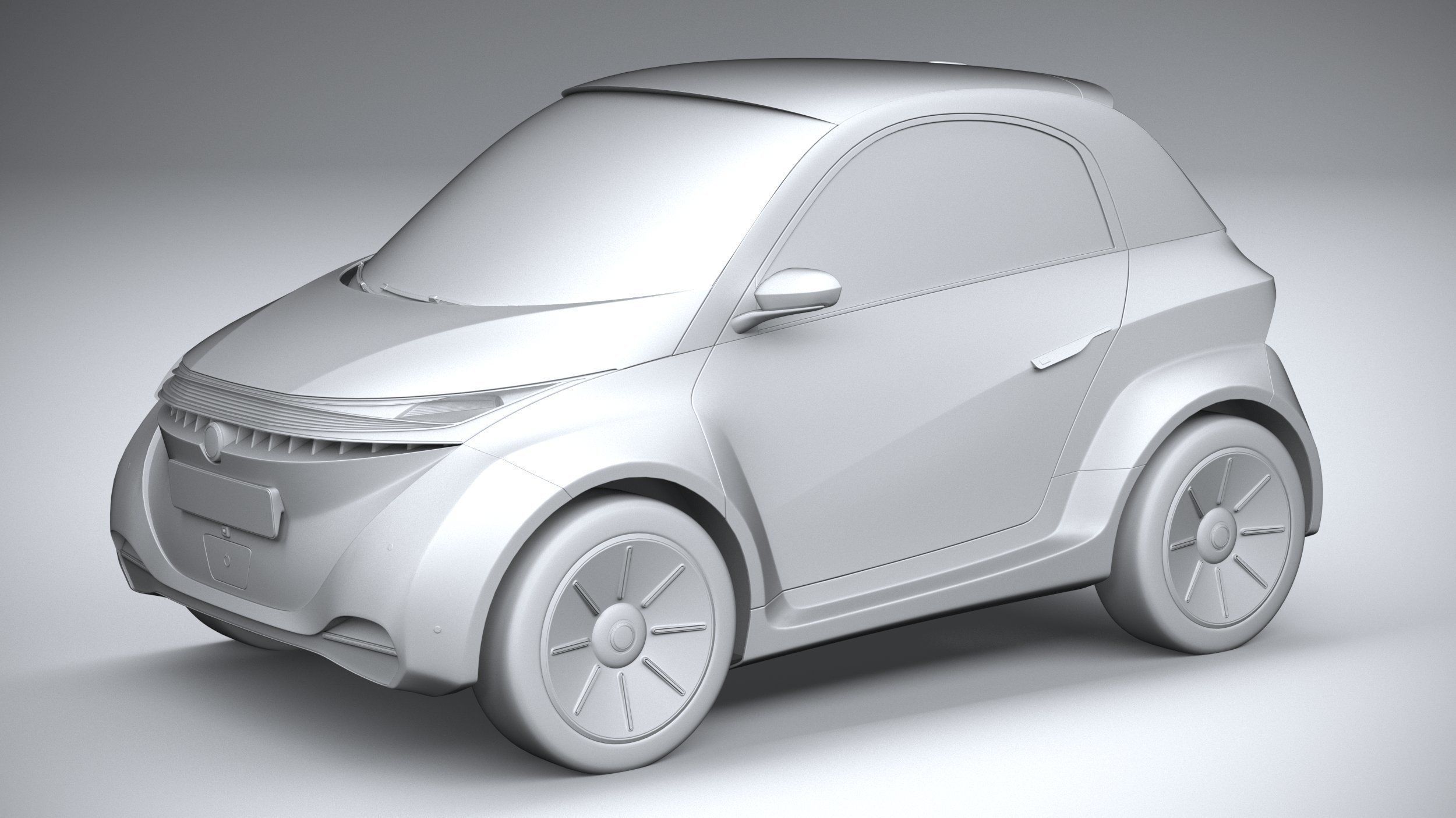 Generic City EV 2022 3D model_19