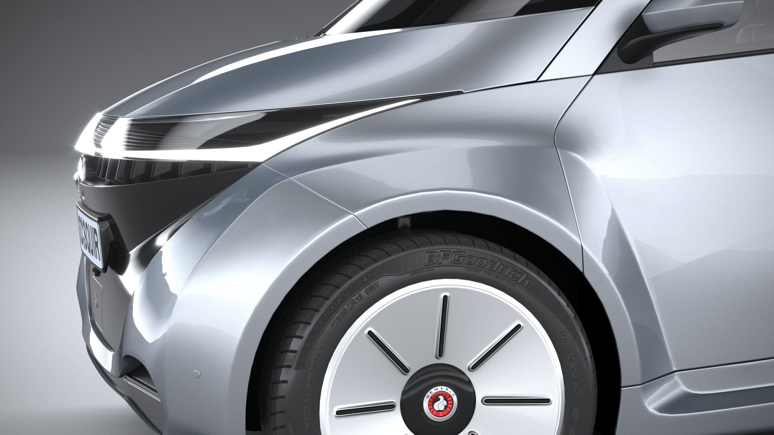 Generic City EV 2022 3D model_3