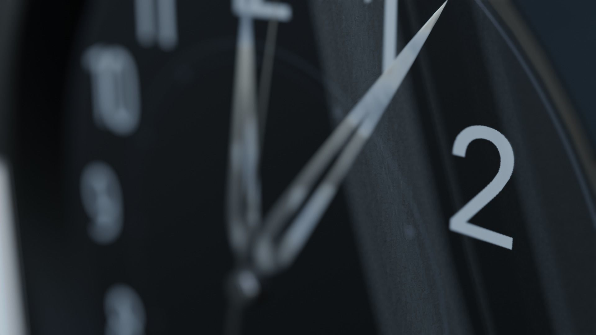 Counting Analog Wall Clock 3D model_1