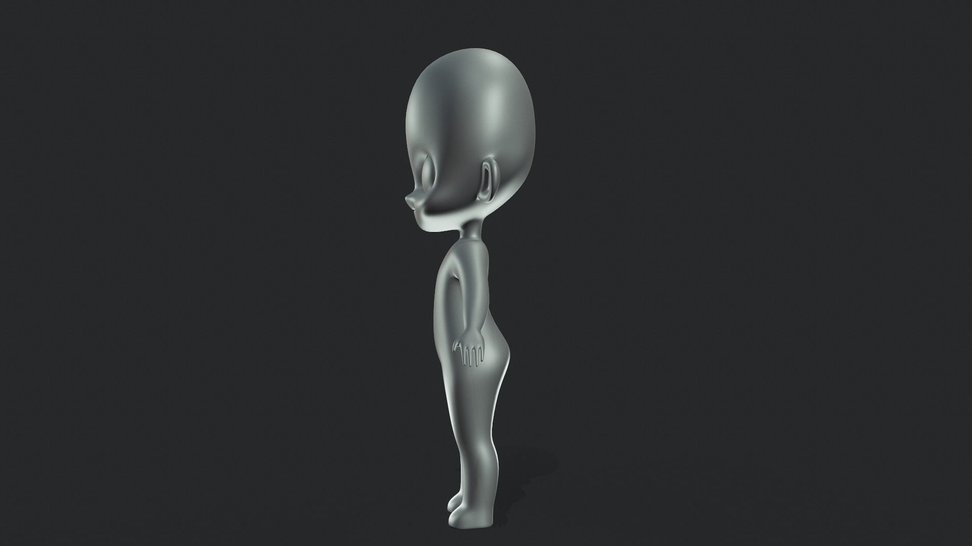 Chibi Base Character - Tutorial Included 3D model_11