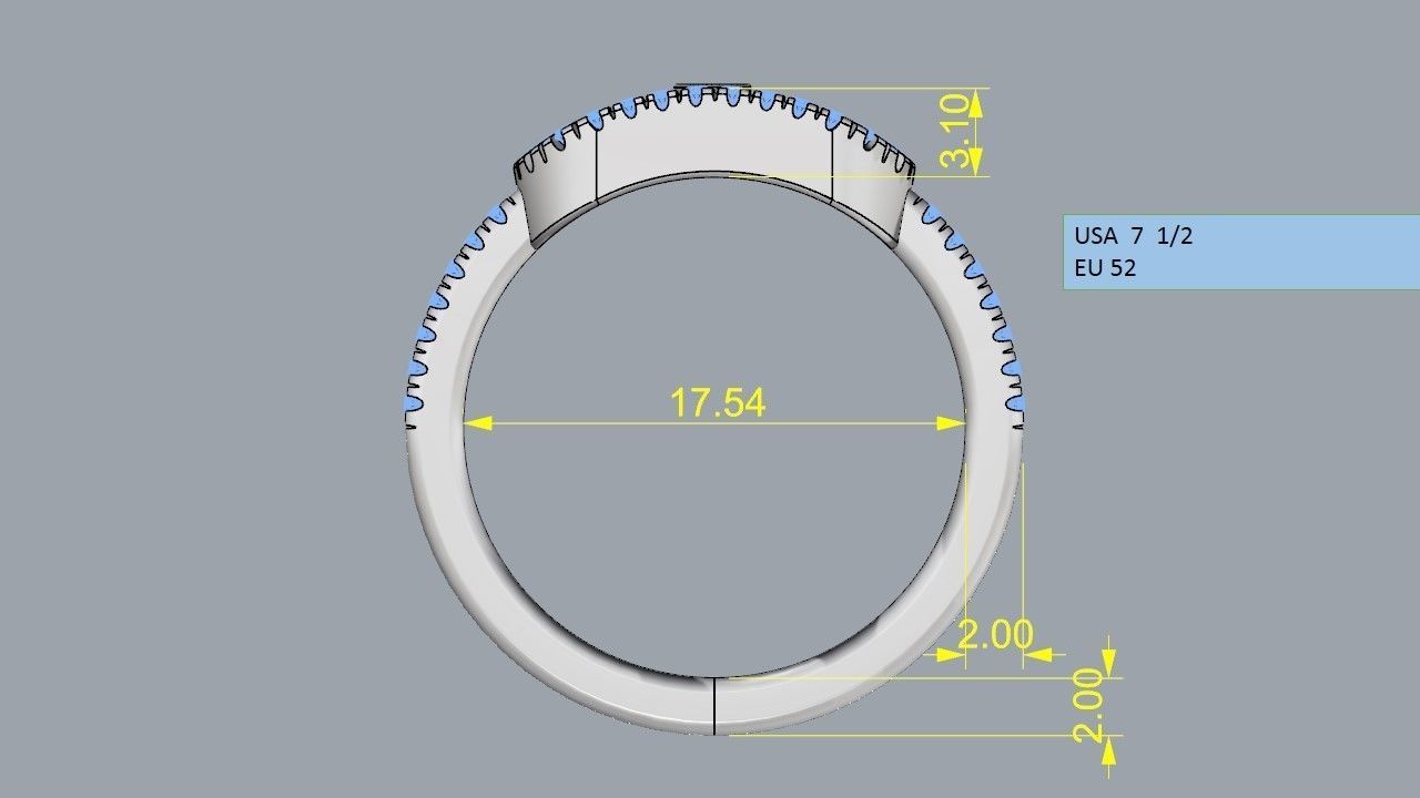  moving  ring  3D print model_7