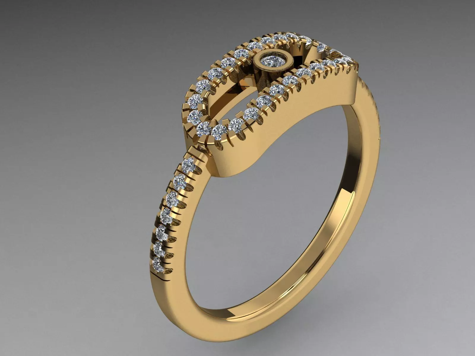  moving  ring  3D print model_0