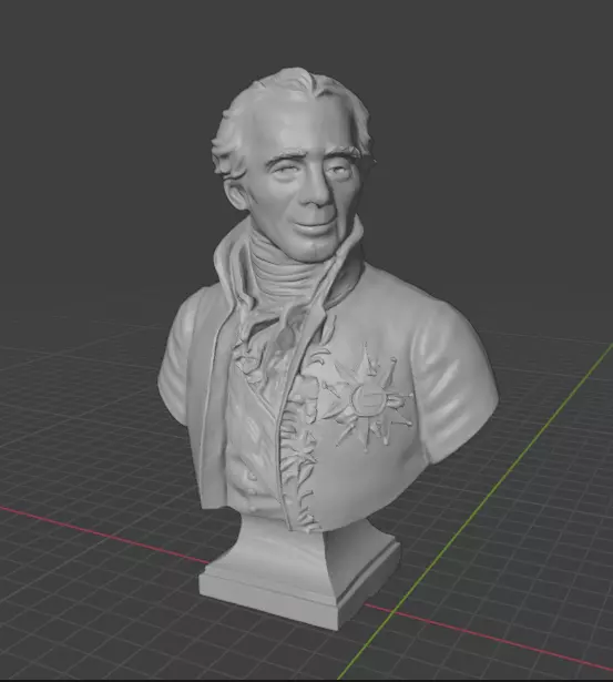 Pierre Simon Laplace 3D print model_9