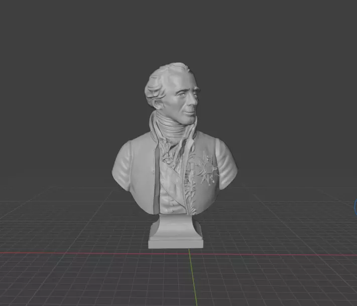 Pierre Simon Laplace 3D print model_0