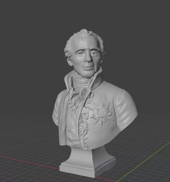 Pierre Simon Laplace 3D print model_1