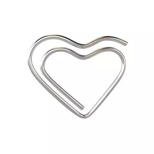 Heart Paper Clip v1 002
