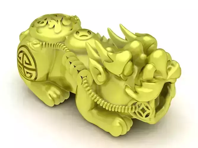 fengshui lucky big pixiu charm pendant 4045