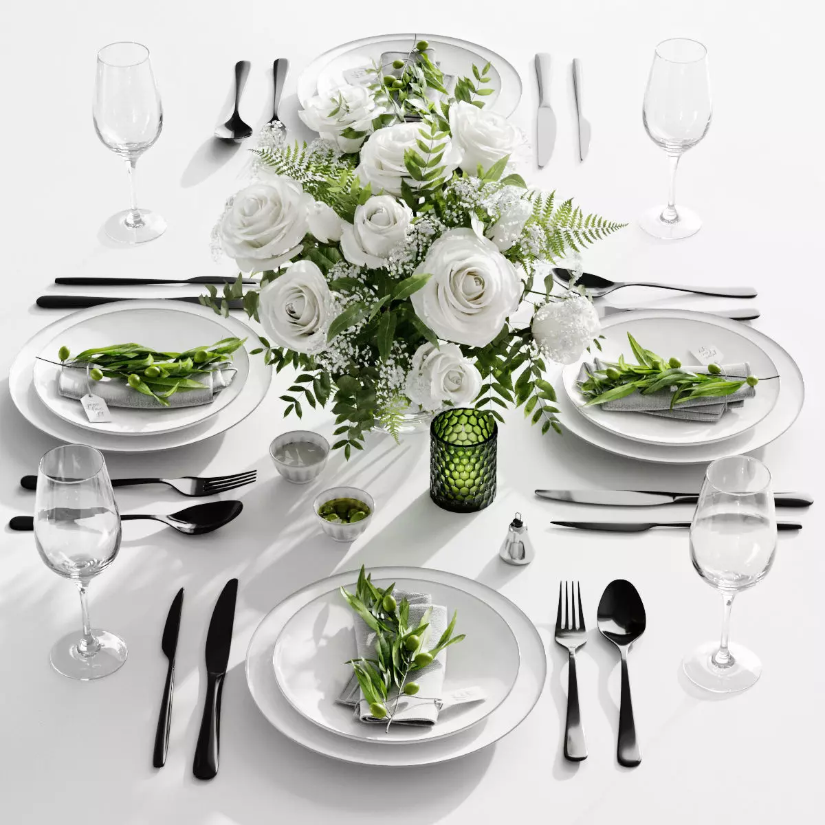 Table Setting 4 3D model_0