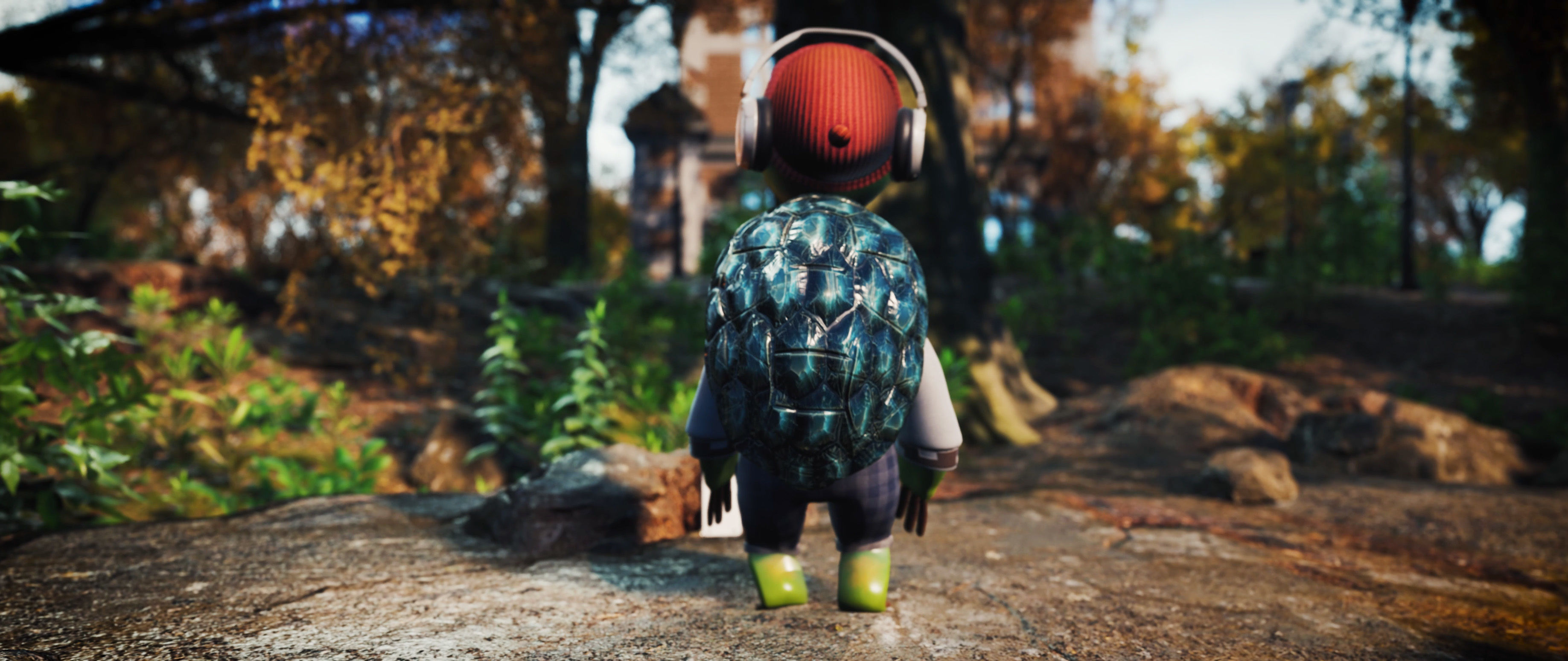 Turtle Character Rigged Cartoon Stylize 3D model Low-poly 3D model_5