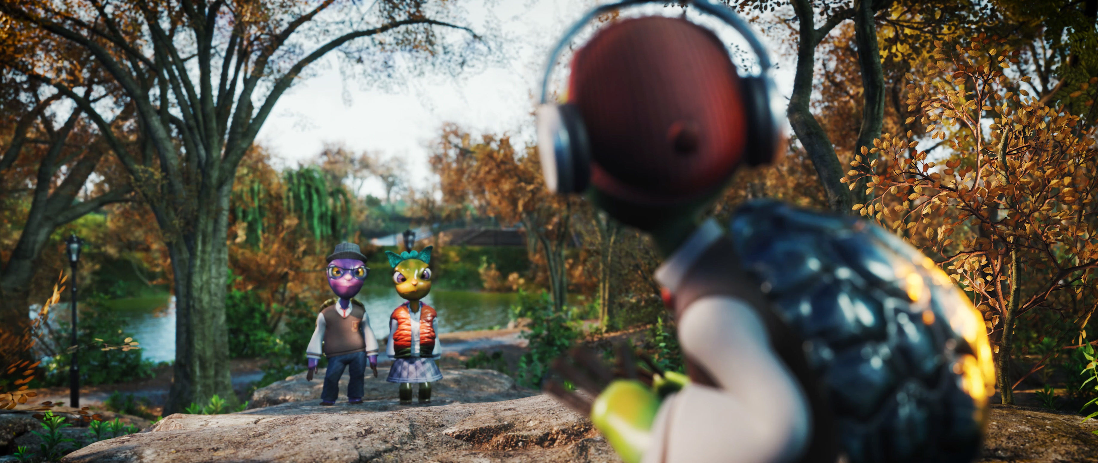 Turtle Character Rigged Cartoon Stylize 3D model Low-poly 3D model_6