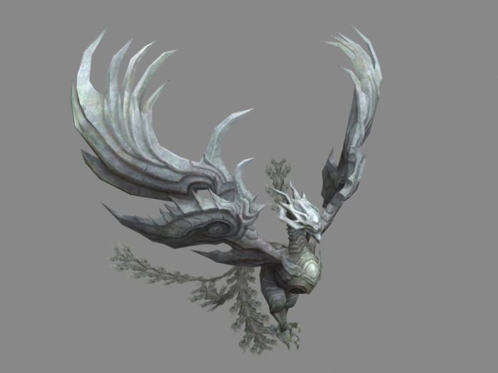 Tiger Dragon Turtle1 Phoenix 3D model_2