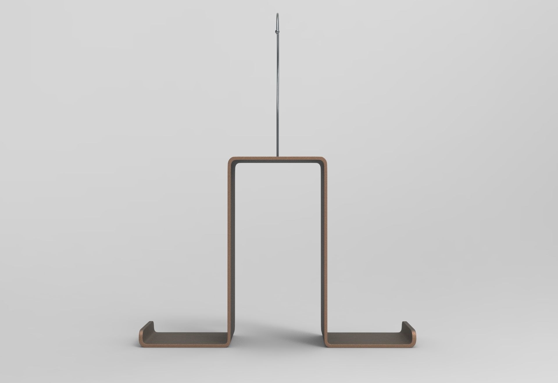 Purse hook Low-poly 3D model_3