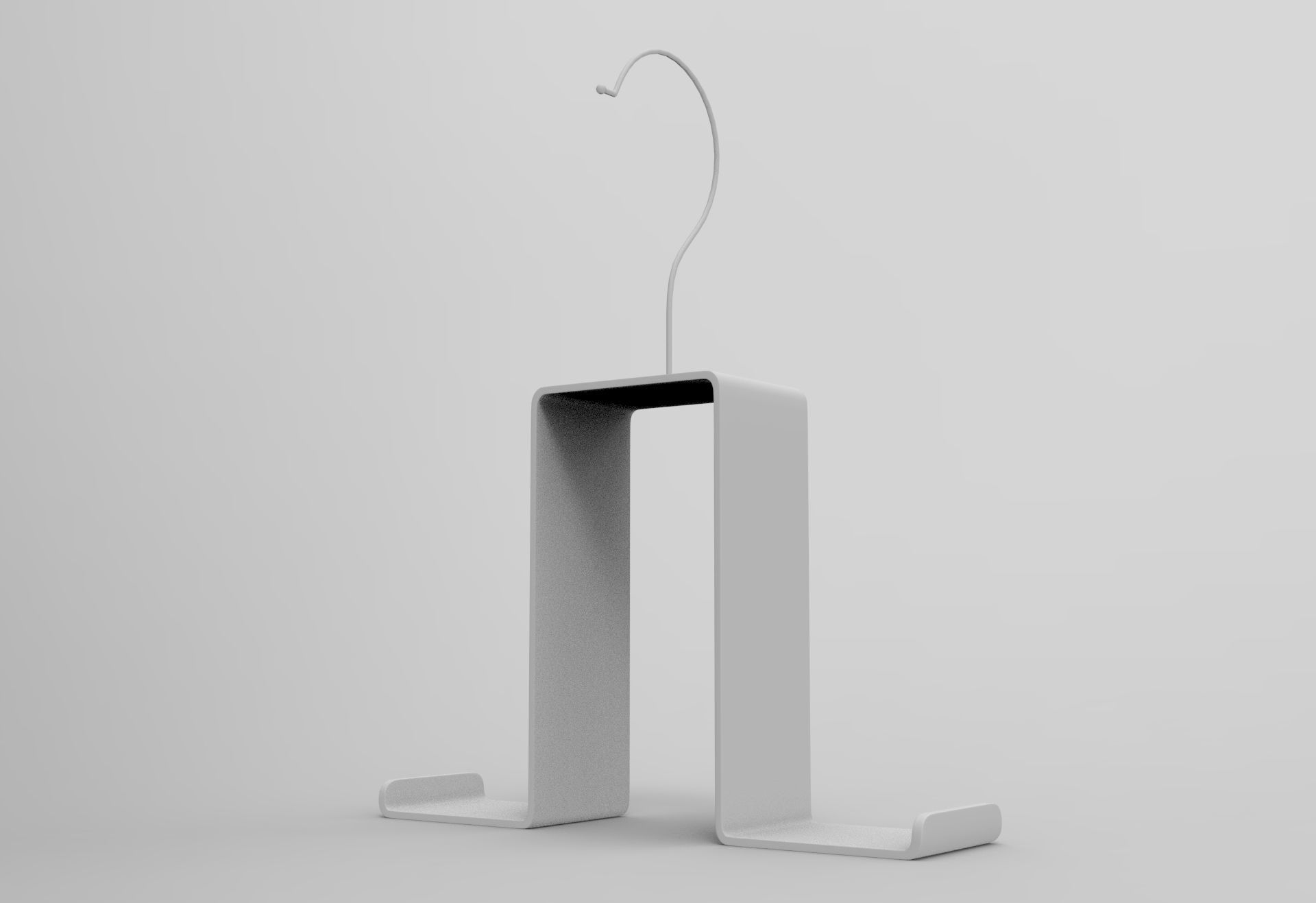 Purse hook Low-poly 3D model_8