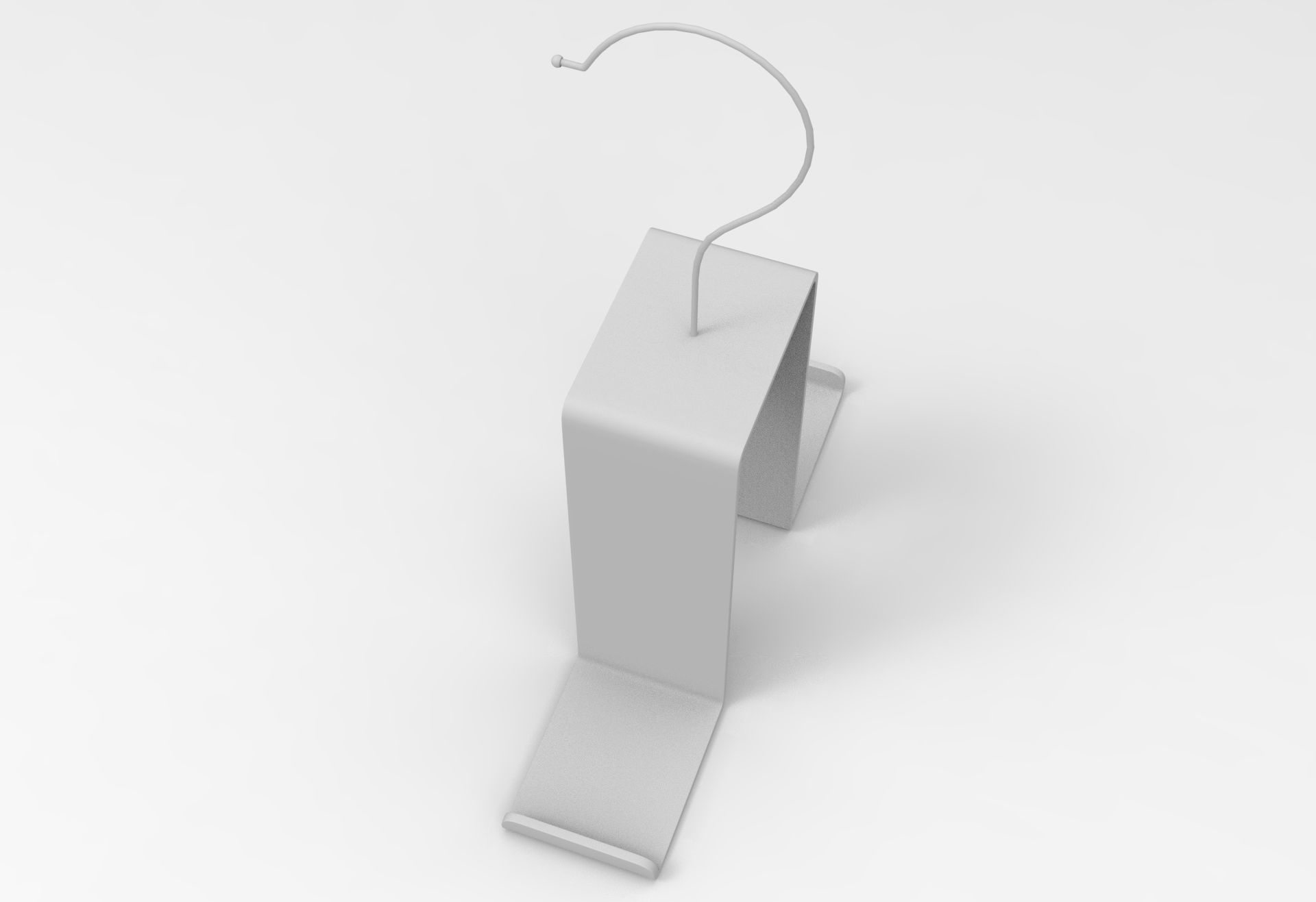 Purse hook Low-poly 3D model_7