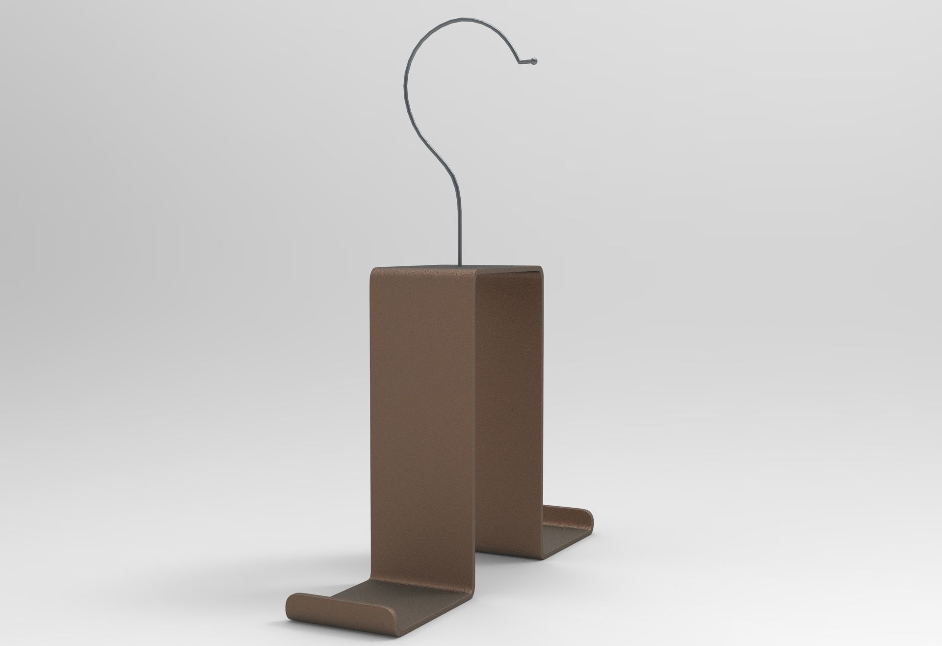 Purse hook Low-poly 3D model_2